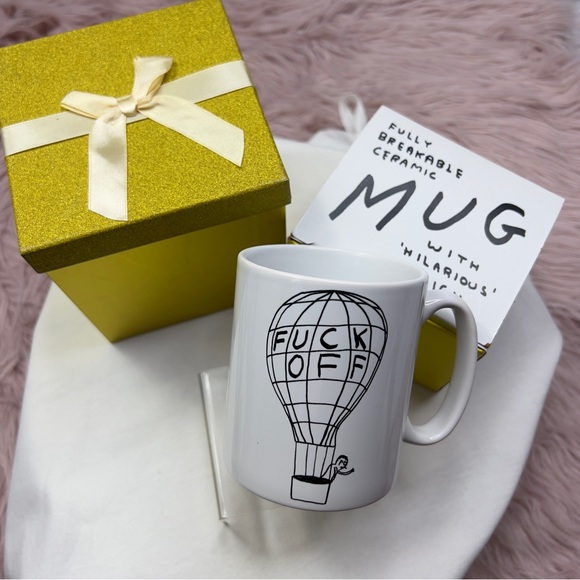 Urban Outfitters Other - NWT URBAN OUTFITTERS F**K OFF Ceramic Mug by David Shrigley & Brainbox Candy